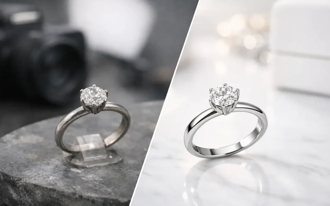 Jewelry Photography Before After Examples That Sell